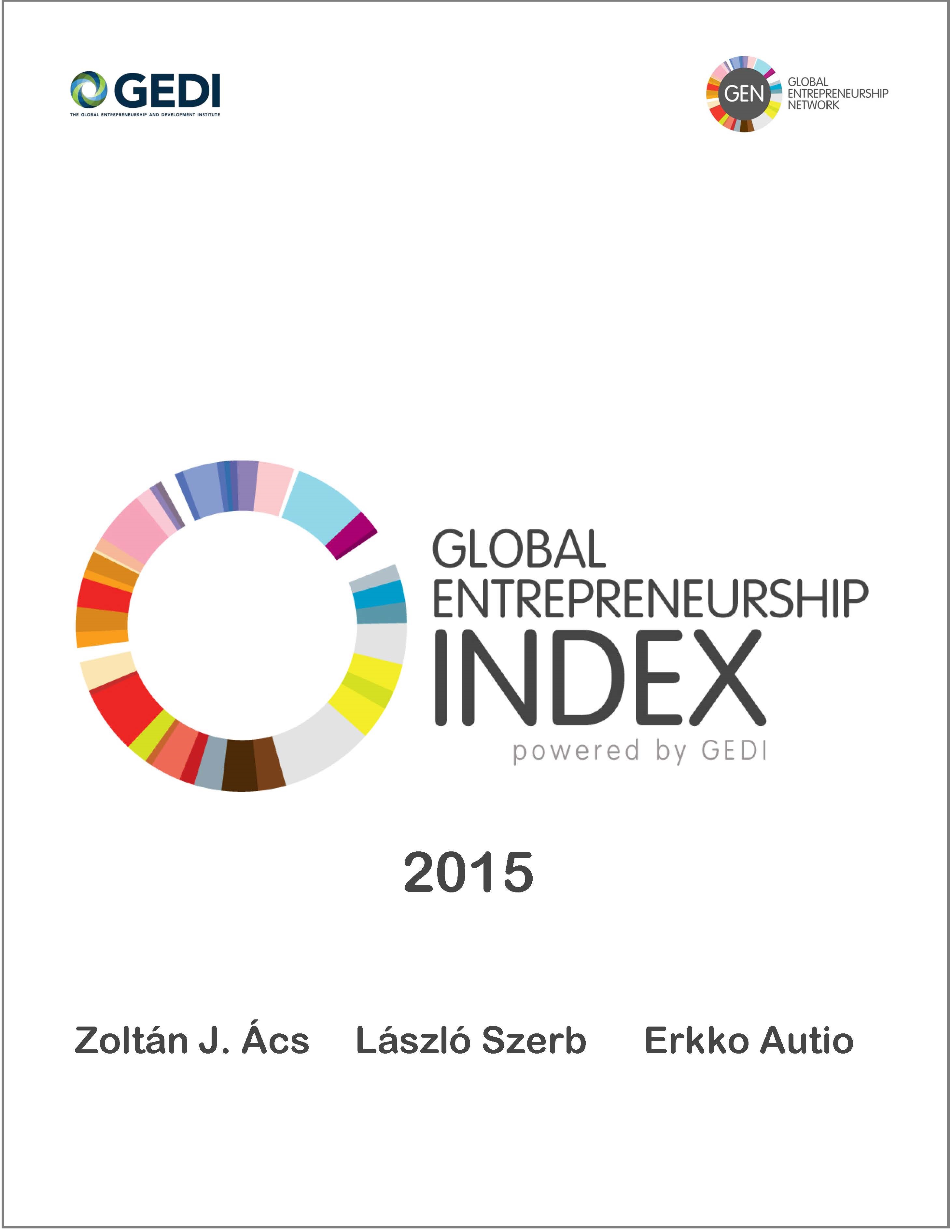 2015 Global Entrepreneurship Index - $10 fee